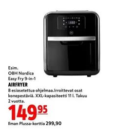 Obh Nordica - Easy Fry 9-in-1 AIRFRYER
