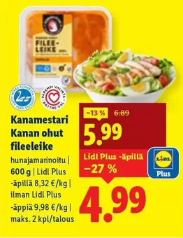 Kanan ohut fileeleike