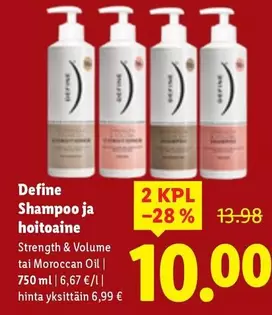 Shampoo ja hoitoaine