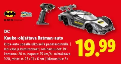 Dc - Kauko-ohjattava Batman-auto