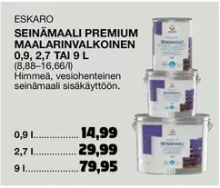 SEINÄMAALI PREMIUM MAALARINVALKOINEN