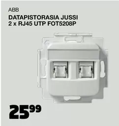 ABB - DATAPISTORASIA JUSSI 2 x RJ45 UTP FOT5208P