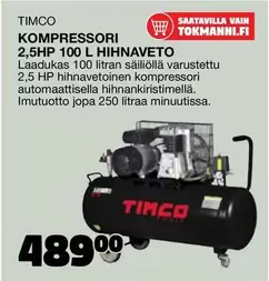 Hp - KOMPRESSORI 2,5HP 100 L HIHNAVETO