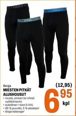 MIESTEN PITKÄT ALUSHOUSUT