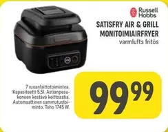 SATISFRY AIR & GRILL MONITOIMIAIRFRYER