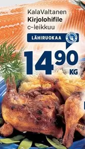 Kirjolohifile c-leikkuu