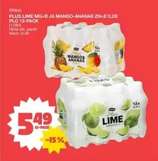 Lime - PLUS LIME MG+B JA MANGO-ANANAS ZN+E