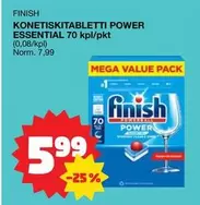 KONETISKITABLETTI POWER ESSENTIAL 70 kpl/pkt