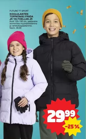 KOULULAISTEN TOPPATAKKI FRIDA JR TAI FOELLAN JR