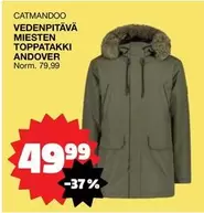 VEDENPITÄVÄ MIESTEN TOPPATAKKI ANDOVER