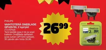 VAIHTOTERA ONEBLADE QP420/50