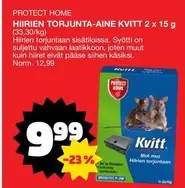 HIIRIEN TORJUNTA-AINE KVITT 2 x 15 g