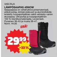 LÄMPÖSAAPAS 4SNOW