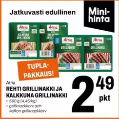 REHTI GRILLINAKKI JA KALKKUNA GRILLINAKKI