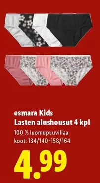 Lasten alushousut 4 kpl