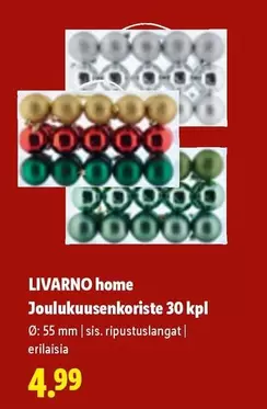 Joulukuusenkoriste 30 kpl