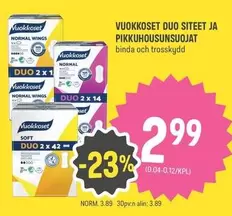 DUO SITEET JA PIKKUHOUSUNSUOJAT