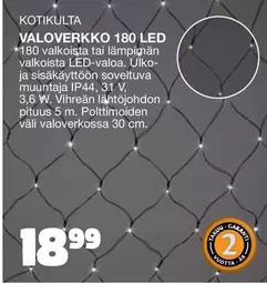 VALOVERKKO 180 LED
