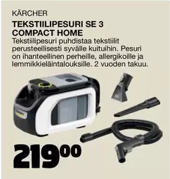 TEKSTIILIPESURI SE 3 COMPACT НОМЕ