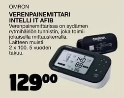 Omron - VERENPAINEMITTARI INTELLI IT AFIB