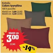 Colors tyynyliina