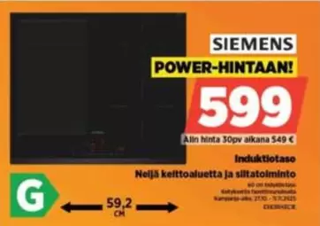 Siemens - Induktiotaso