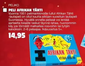 PELI AFRIKAN TÄHTI