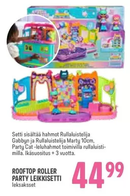 ROOFTOP ROLLER PARTY LEIKKISETTI