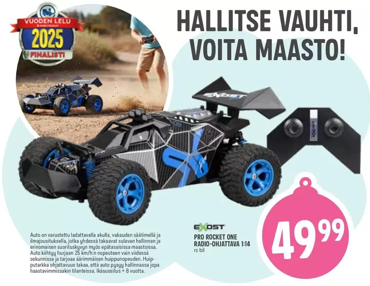 PRO ROCKET ONE RADIO-OHJATTAVA 1:14