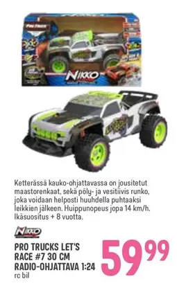 PRO TRUCKS LET'S RACE #7 30 CM RADIO-OHJATTAVA 1:24