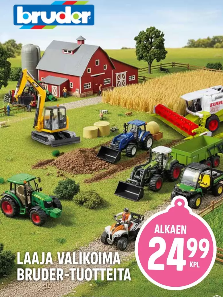 LAAJA VALIKOIMA BRUDER-TUOTTEITA