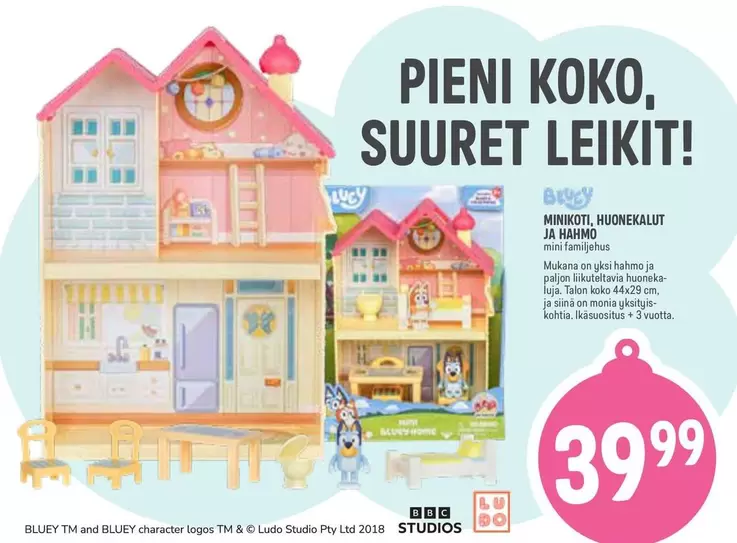 MINIKOTI HUONEKALUT JA HAHMO