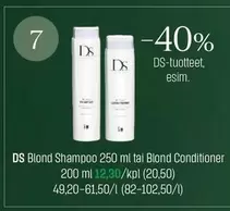 DS - Blond Shampoo 250 ml tai Blond Conditioner
