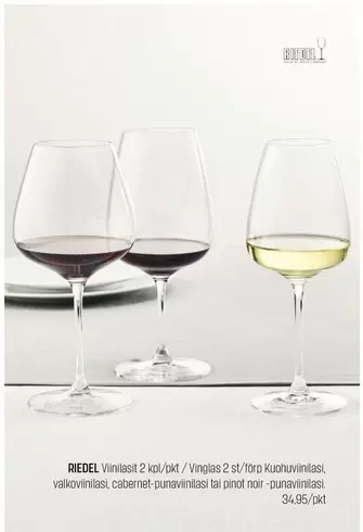 Vinast 2 kpl/pl/Vinglas 2st/Torp Kuchuvinilass