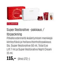 Super Restorative -pakkaus / förpackning