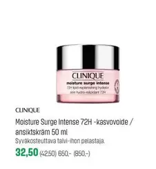 Moisture Surge Intense 72H-kasvovoide / ansiktskräm