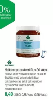 Maitohappobakteeri Plus 30 kaps.