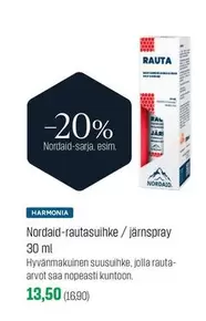 Nordaid-rautasuihke / järnspray