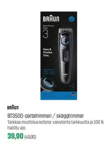 BT3500-partatrimmeri / skäggtrimmer