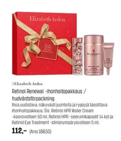 Retinol Renewal -ihonhoitopakkaus / hudvårdsförpackning