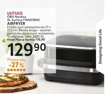 Obh Nordica - XL Surface FW4018N0 AIRFRYER