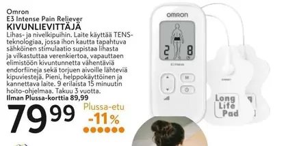 Omron - E3 Intense Pain Reliever KIVUNLIEVITTÄJÄ