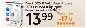 BBZ41FGALL PowerProtect PÖLYPUSSI 4 kpl/pkt