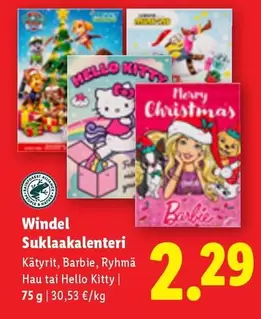 Barbie - Suklaakalenteri