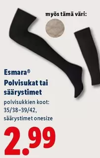 Polvisukat tai säärystimet