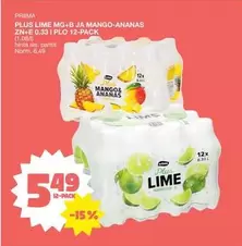 Lime - PLUS LIME MG+B JA MANGO-ANANAS
