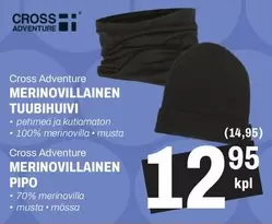 Cross - MERINOVILLAINEN TUUBIHUIVI, MERINOVILLAINEN PIPO