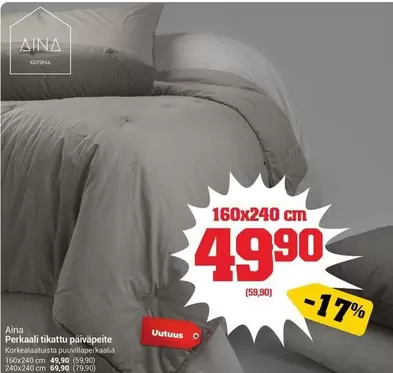 Perkaali tikattu parväpeite