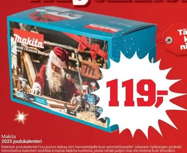 Makita - 2025 joulukalenteri
