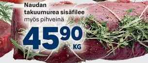 Naudan takuumurea sisäfilee